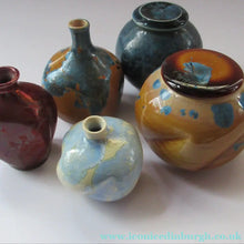 Load image into Gallery viewer, Julie Brooke Crystalline Glaze Miniature Bottle Vase

