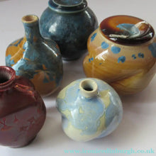 Load image into Gallery viewer, Julie Brooke Crystalline Glaze Miniature Bottle Vase
