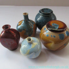 Load image into Gallery viewer, Julie Brooke Crystalline Glaze Miniature Bottle Vase
