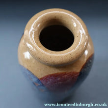 Load image into Gallery viewer, STUDIO POTTERY. Pretty Vase with Abstract Floral Motifs. Crich Pottery (Diana Worthy)
