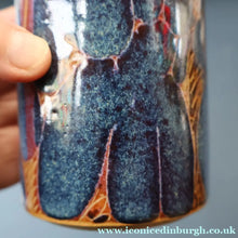 Load image into Gallery viewer, STUDIO POTTERY. Pretty Vase with Abstract Floral Motifs. Crich Pottery (Diana Worthy)
