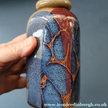 Load image into Gallery viewer, STUDIO POTTERY. Pretty Vase with Abstract Floral Motifs. Crich Pottery (Diana Worthy)
