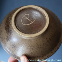 Load image into Gallery viewer, STUDIO POTTERY. Small Bowl with Abstract Floral Motifs. Crich Pottery (Diana Worthy) 
