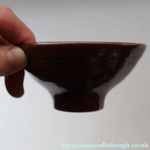 Load image into Gallery viewer, STUDIO POTTERY. Small Treacle Glaze Footed Bowl by David Lloyd Jones (1928-1994)
