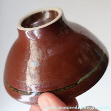 Load image into Gallery viewer, STUDIO POTTERY. Small Treacle Glaze Footed Bowl by David Lloyd Jones (1928-1994)
