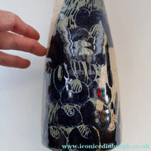 Load image into Gallery viewer, STUDIO POTTERY. Tall Vase with Abstract Floral Motifs. Crich Pottery (Diana Worthy)

