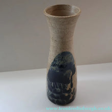 Load image into Gallery viewer, STUDIO POTTERY. Tall Vase with Abstract Floral Motifs. Crich Pottery (Diana Worthy)
