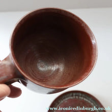 Load image into Gallery viewer, STUDIO POTTERY. Treacle Glaze Cup and Saucer by David Lloyd Jones (1928-1994)
