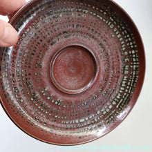 Load image into Gallery viewer, STUDIO POTTERY. Treacle Glaze Cup and Saucer by David Lloyd Jones (1928-1994)
