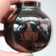 Load image into Gallery viewer, STUDIO POTTERY. Unusual Small Treacle Glaze Pot by David Lloyd Jones (1928-1994)

