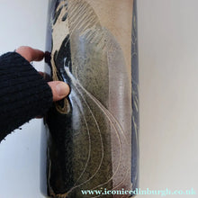 Load image into Gallery viewer, STUDIO POTTERY. Very Tall Vase with Abstract Floral Motifs. Crich Pottery (Diana Worthy)
