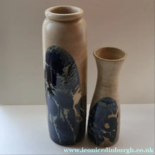 Load image into Gallery viewer, STUDIO POTTERY. Very Tall Vase with Abstract Floral Motifs. Crich Pottery (Diana Worthy)
