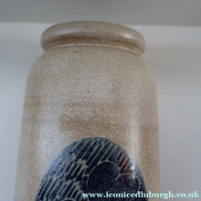 Load image into Gallery viewer, STUDIO POTTERY. Very Tall Vase with Abstract Floral Motifs. Crich Pottery (Diana Worthy)
