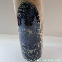 Load image into Gallery viewer, STUDIO POTTERY. Very Tall Vase with Abstract Floral Motifs. Crich Pottery (Diana Worthy)
