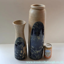Load image into Gallery viewer, STUDIO POTTERY. Very Tall Vase with Abstract Floral Motifs. Crich Pottery (Diana Worthy)
