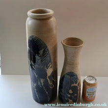 Load image into Gallery viewer, STUDIO POTTERY. Very Tall Vase with Abstract Floral Motifs. Crich Pottery (Diana Worthy)
