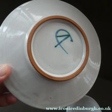 Load image into Gallery viewer, ALDERMASTON Pottery Twin Handled Cup and Saucer by Edgar Campden

