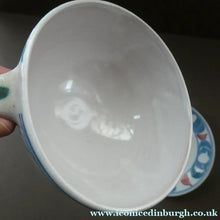 Load image into Gallery viewer, ALDERMASTON Pottery Twin Handled Cup and Saucer by Edgar Campden
