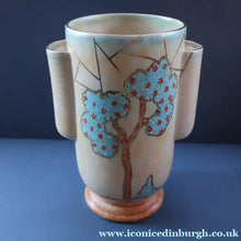 Load image into Gallery viewer, Stunning 1930s Art Deco Design Vase by CROWN DEVON with Abstract Tree Patterns
