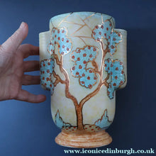 Load image into Gallery viewer, Stunning 1930s Art Deco Design Vase by CROWN DEVON with Abstract Tree Patterns
