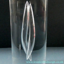 Load image into Gallery viewer, 1990s Large Timo Sarpaneva Chunky Clear Glass "JANUS" Candlestick for Iittala
