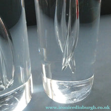 Load image into Gallery viewer, 1990s Large Timo Sarpaneva Chunky Clear Glass "JANUS" Candlestick for Iittala
