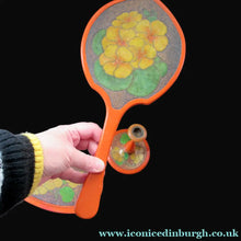 Load image into Gallery viewer, Art Nouveau Poker Work Dressing Table Set Nasturtium Flowers 1900ss
