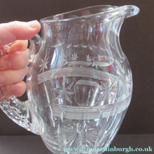 Load image into Gallery viewer, 1930s Rare Large Webb Corbett Vintage Cut Crystal Water Jug
