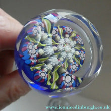 Load image into Gallery viewer, Vintage Perthshire Millefiori Inkwell or Perfume Bottle (PP83). 7 1/2 inches in height
