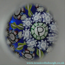 Load image into Gallery viewer, Vintage Perthshire Millefiori Inkwell or Perfume Bottle (PP83). 7 1/2 inches in height
