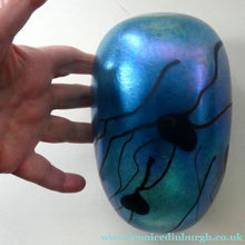 Load image into Gallery viewer, Early Ditchfield Lustre Lily-Pad Peacock Lustre Vase. Signed. Unique Collection
