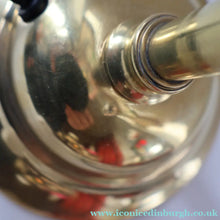 Load image into Gallery viewer, Stylish 1920s / 1930s Decorative Brass Table Lamp with Glass Shade. Re-wired
