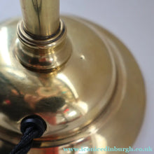 Load image into Gallery viewer, Stylish 1920s / 1930s Decorative Brass Table Lamp with Glass Shade. Re-wired

