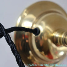 Load image into Gallery viewer, Stylish 1920s / 1930s Decorative Brass Table Lamp with Glass Shade. Re-wired
