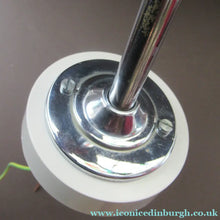 Load image into Gallery viewer, Vintage 1930s Art Deco Pendant Light Fitting. Chrome, Bakelite and Three Glass Shades
