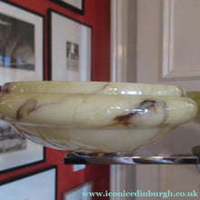 Load image into Gallery viewer, Vintage 1930s Art Deco Pendant Light Fitting. Chrome, Bakelite and Three Glass Shades
