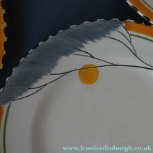 Load image into Gallery viewer, 1930s Art Deco Set of Six Side Plates BURLEIGH WARE. Rare Handpainted DAWN Pattern . 8 inches diameter
