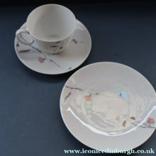 Load image into Gallery viewer, Stylish Trio (Cup, Saucer and Side Plate) in the "Quince" Design by Raymond Loewy for Rosenthal. 5 AVAILABLE
