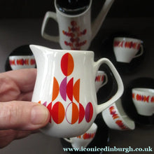 Load image into Gallery viewer, 1960s British Empire Porcelain Coffee Set.  Eclipse Pattern
