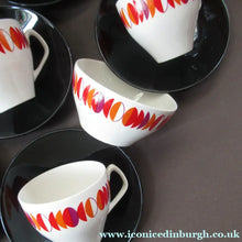 Load image into Gallery viewer, 1960s British Empire Porcelain Coffee Set.  Eclipse Pattern
