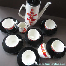 Load image into Gallery viewer, 1960s British Empire Porcelain Coffee Set.  Eclipse Pattern
