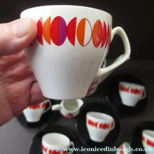 Load image into Gallery viewer, 1960s British Empire Porcelain Coffee Set.  Eclipse Pattern
