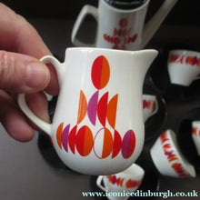 Load image into Gallery viewer, 1960s British Empire Porcelain Coffee Set.  Eclipse Pattern
