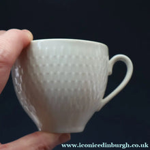 Load image into Gallery viewer, Stylish 1960s Danish Complete ROYAL COPENHAGEN Trio. Cup, Saucer and Coffee Cup; WHEAT Pattern 

