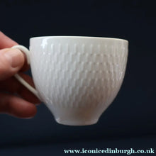 Load image into Gallery viewer, Stylish 1960s Danish Complete ROYAL COPENHAGEN Trio. Cup, Saucer and Coffee Cup; WHEAT Pattern 
