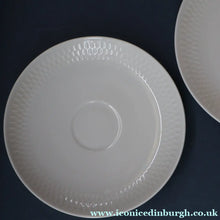 Load image into Gallery viewer, Stylish 1960s Danish Complete ROYAL COPENHAGEN Trio. Cup, Saucer and Coffee Cup; WHEAT Pattern 

