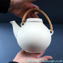 Load image into Gallery viewer, 1960s Finnish Design: GA3 Arabia Pottery Teapot in Matte White. Designed by Ulla Procope
