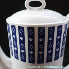 Load image into Gallery viewer, Stylish 1960s SUSIE COOPER for WEDGWOOD. Complete Bone China Coffee Set. Rare MERCURY Pattern. All Perfect
