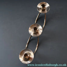 Load image into Gallery viewer, Stylish 1960s Vintage Danish Modernist Silver Plate Candle Holder. Designed by A.P. Berg
