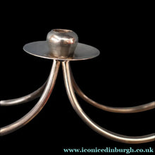 Load image into Gallery viewer, Stylish 1960s Vintage Danish Modernist Silver Plate Candle Holder. Designed by A.P. Berg - Vintage Candelabrum
